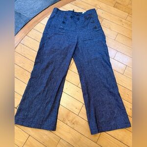 WEEKEND MAXMARA | Wide Leg Linen Blend Trousers